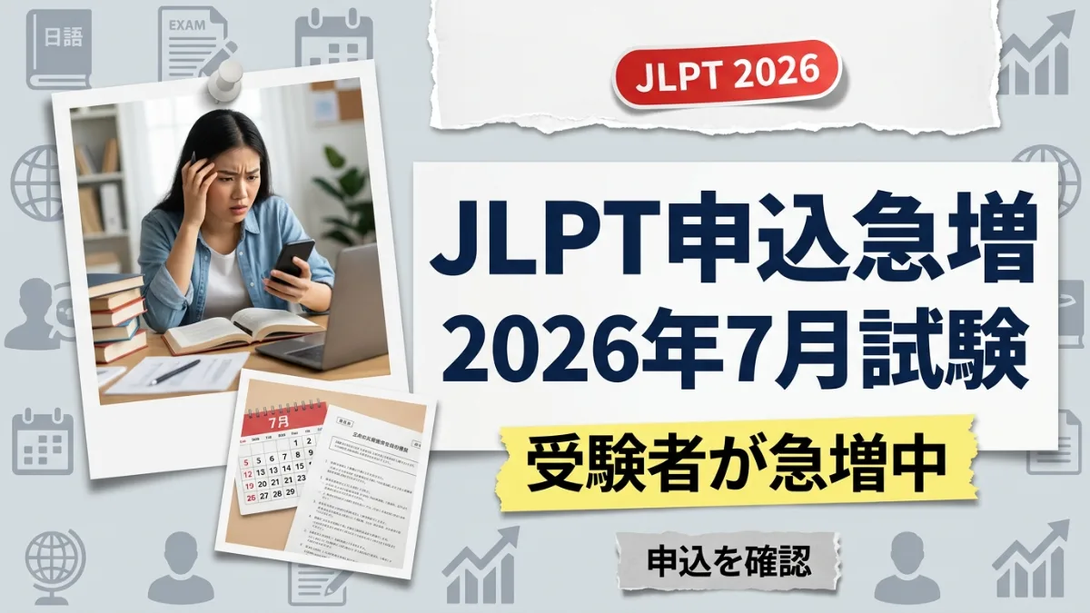 2026年7月JLPT試験、申込者が急増 - Default Category